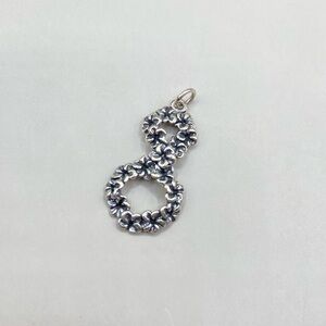 Kabana Sterling Silver Floral Infinity or 8 Charm/Pendant